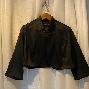 Nordstrom Black Satin Women's Blazer